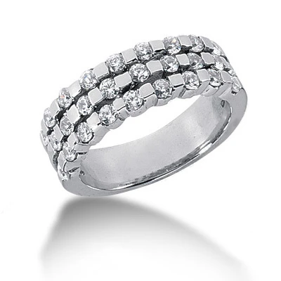 18K White Gold Women's Diamond Ring 0.81ct 3 18K White Gold Women's Diamond Ring 0.81ct