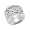 18K White Gold Women's Diamond Ring 1.20ct 13.4mm