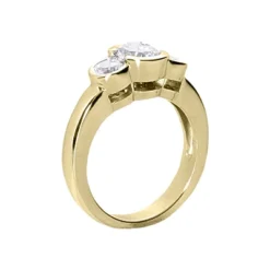 Thin 18K White Gold Women's Diamond Ring 1.50ct -Outlet Radiant Bijou Store 18k gold womens diamond ring 150ct p 32066 back yellow 20220426