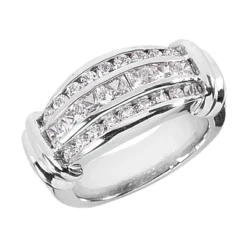 18K White Gold Women's Diamond Ring 1.53ct