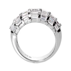 18K White Gold Women's Diamond Ring 3.79ct -Outlet Radiant Bijou Store 18k gold womens diamond ring 379ct p 32892 back white 20220426