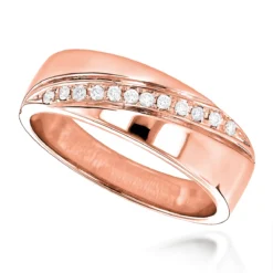 18K White Gold Women's Diamond Wedding Ring 0.12ct 6.2mm -Outlet Radiant Bijou Store 18k gold womens diamond wedding ring 012ct p 31021 ro