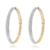 2 Inch Diamond Hoop Earrings 2.2ct 14K Yellow Gold -Outlet Radiant Bijou Store 2 inch diamond hoop earrings 238ct 14k gold p 48284 ye