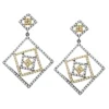 2 Tone 18K White Gold Diamond Designer Earrings 3.05ct -Outlet Radiant Bijou Store 2 tone 18k gold diamond designer earrings 305ct p 40