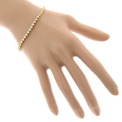 2.20 Carat Diamond Tennis Bracelet 14K Yellow Gold Bezel Set -Outlet Radiant Bijou Store 220 carat diamond tennis bracelet 14k bezel set p 22425 bodye
