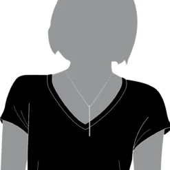 3 Inch Long Diamond Journey Necklace Ladies 14K White Gold String Pendant 0.75Ct -Outlet Radiant Bijou Store 3 inch long diamond journey necklace ladies 14k gold string pendant 075ct 001275 bodwh