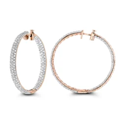 Large 5 Carat Diamond Hoop Earrings For Women 14K Yellow Gold Inside Out Style 10 Large 5 Carat Diamond Hoop Earrings For Women 14K Yellow Gold Inside Out Style -Outlet Radiant Bijou Store 5 carat diamond hoop earrings 14k gold inside out style p 48029 ro