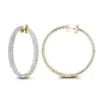 Large 5 Carat Diamond Hoop Earrings For Women 14K Yellow Gold Inside Out Style 1 Large 5 Carat Diamond Hoop Earrings For Women 14K Yellow Gold Inside Out Style -Outlet Radiant Bijou Store 5 carat diamond hoop earrings 14k gold inside out style p 48029 ye