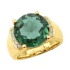 6 Carat Green Emerald Diamond Ring 14K Yellow Gold 0.15ct -Outlet Radiant Bijou Store 6 carat green emerald diamond ring 14k gold 015ct p 29465 ye