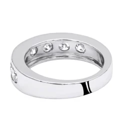 7 Stone Anniversary Ring 1.5 Carats 14K White Gold Diamond Wedding Band For Women -Outlet Radiant Bijou Store 7 stone anniversary ring 15 carats 14k gold diamond wedding band for women 000793 backwh