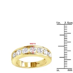 7 Stone Anniversary Ring 1.5 Carats 14K White Gold Diamond Wedding Band For Women -Outlet Radiant Bijou Store 7 stone anniversary ring 15 carats 14k gold diamond wedding band for women 000793 rulerye