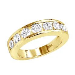 7 Stone Anniversary Ring 1.5 Carats 14K White Gold Diamond Wedding Band For Women -Outlet Radiant Bijou Store 7 stone anniversary ring 15 carats 14k gold diamond wedding band for women 000793 ye