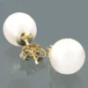 8.5-9mm 14K Yellow Gold White Freshwater Pearl Stud Earrings -Outlet Radiant Bijou Store 85 9mm 14k gold white freshwater pearl stud earrings p 5906
