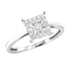 Affordable Diamond Engagement Ring 10K White Gold 1 Carat Look -Outlet Radiant Bijou Store affordable diamond engagement ring 10k 1 carat look p 44942 wh
