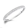 Affordable Stackable 10K White Gold Diamond Ring For Women -Outlet Radiant Bijou Store affordable diamond wedding bands for women stackable diamond ring 10k gold wh