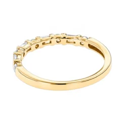14K Yellow Gold Baguette Round Diamond Women's Wedding/Anniversary Band 0.4ct -Outlet Radiant Bijou Store anniversary rings 14k gold baguette round diamond womens wedding band 04ct backye