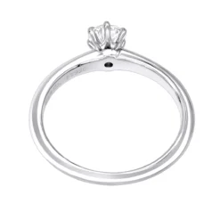 Tiffany & Co. Authentic Tiffany & Co Platinum Diamond Engagement Ring 0.32ct 7 Tiffany & Co. Authentic Tiffany & Co Platinum Diamond Engagement Ring 0.32ct -Outlet Radiant Bijou Store authentic tiffany co platinum diamond engagement ring 032ct back