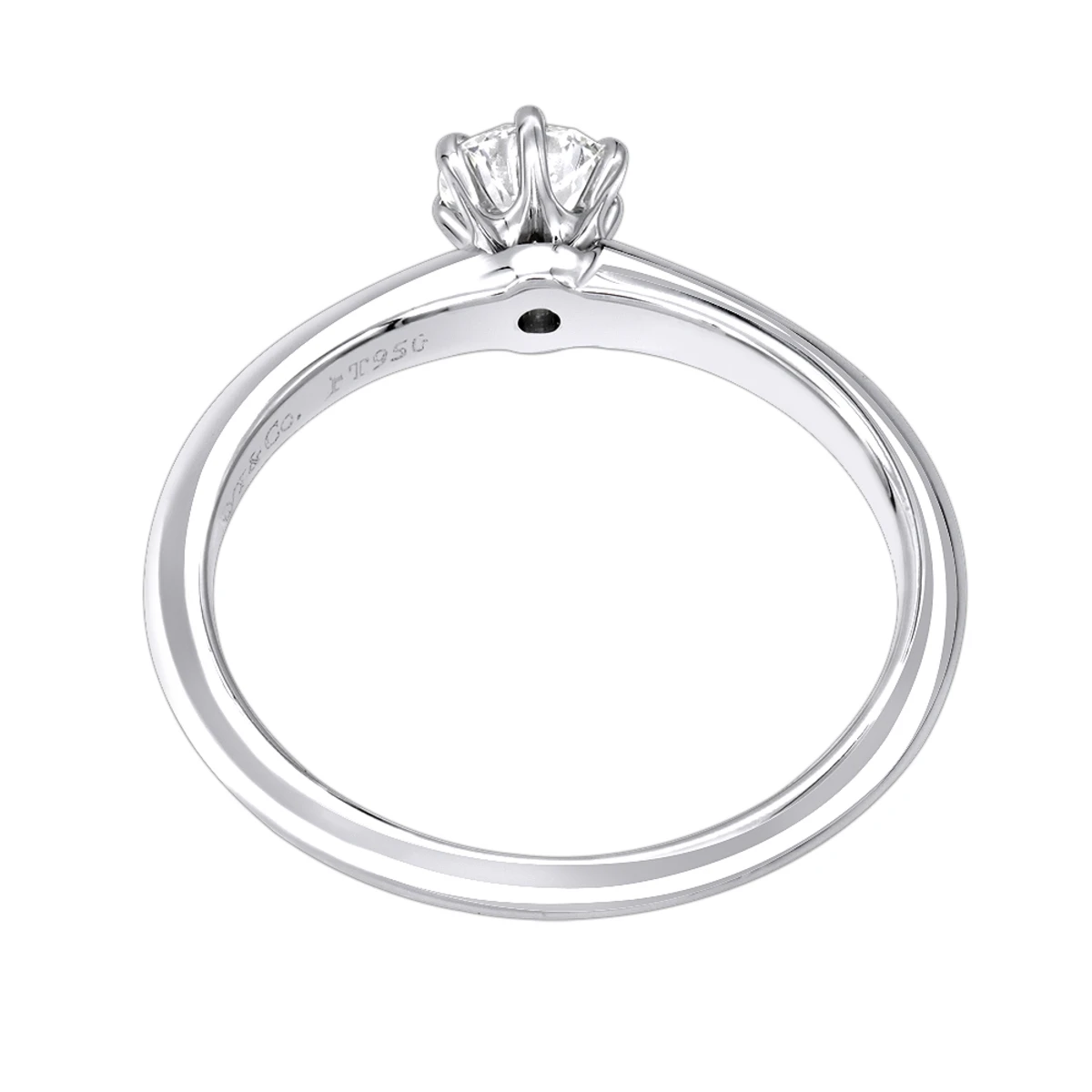 Tiffany & Co. Authentic Tiffany & Co Platinum Diamond Engagement Ring 0.32ct 4 Tiffany & Co. Authentic Tiffany & Co Platinum Diamond Engagement Ring 0.32ct - Image 2
