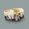 Baguette Diamond Engagement Ring Setting 1.03ct 14K Yellow Gold -Outlet Radiant Bijou Store baguette diamond engagement ring setting 103ct 14k gold p 49531