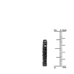 14K Black Plated Gold Black Diamond Hoop Earrings 1.93ct -Outlet Radiant Bijou Store black diamond jewelry 14k diamond hoop earrings 193ct p 35678 rulerbl