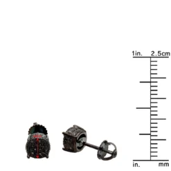 Black Diamond Stud Earrings 0.25ct Sterling Silver -Outlet Radiant Bijou Store black diamond stud earrings 025ct sterling silver p 45412 ruler