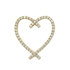 Designer 14 Karat 14K Rose Gold Diamond Heart Pendant 0.63ct -Outlet Radiant Bijou Store designer 14 karat gold diamond heart pendant 063ct p 6243 ye