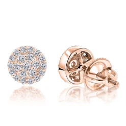 Designer 14K White Gold Cluster Diamond Stud Earrings 0.43ct -Outlet Radiant Bijou Store designer 14k cluster diamond stud earrings 056ct p 6746 ro