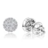 Designer 14K White Gold Cluster Diamond Stud Earrings 0.43ct -Outlet Radiant Bijou Store designer 14k cluster diamond stud earrings 056ct p 6746 wh
