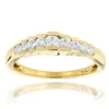 Thin Designer 9 Stone Diamond Wedding Band 0.60ct 14K Yellow Gold -Outlet Radiant Bijou Store designer 9 stone diamond wedding band 060ct 14k gold p 48282 ye