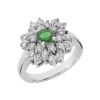 Designer Diamond And Emerald Ring 14K White Gold 0.72ctd 0.50cte -Outlet Radiant Bijou Store designer diamond and emerald ring 14k 072ctd 050cte p 29537 white