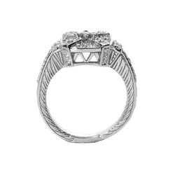 Designer Diamond And Ruby Ring 14K White Gold 0.48ctd 0.15ctr -Outlet Radiant Bijou Store designer diamond and ruby ring 14k 048ctd 015ctr p 29660 back white