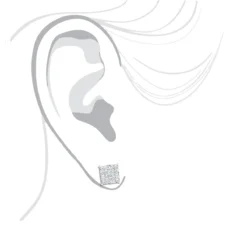 Designer Diamond Stud Earrings For Less 1.75ct 14K White Gold -Outlet Radiant Bijou Store designer diamond stud earrings for less 190ct 14k gold bodwh