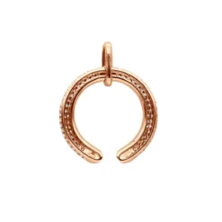 Designer Horseshoe Diamond Pendant Necklace For Women 14K Yellow Gold Good Luck Symbol 0.8ct -Outlet Radiant Bijou Store designer horseshoe diamond pendant for women 14k gold good luck symbol 08ct 803213 backro