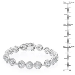 Designer 18K White Gold Diamond Bracelet For Women 6ct By Luxurman -Outlet Radiant Bijou Store designer jewelry 18k gold diamond bracelet for women 6ct by luxurman rulerwh