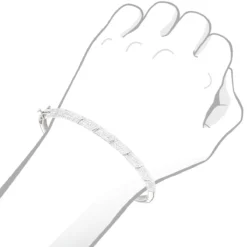 Designer Luxurman 14K White Gold Pave Diamond Bangle Bracelet For Women 1.25ct -Outlet Radiant Bijou Store designer luxurman 14k gold pave diamond bangle bracelet for women 125ct bodwh