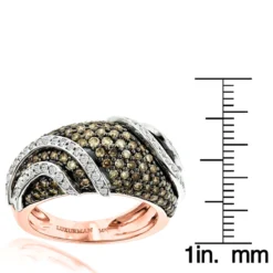 Designer White Brown Diamond Fashion Ring For Women By Luxurman 2ct -Outlet Radiant Bijou Store designer white brown diamond fashion ring for women by luxurman 2ct rulerro