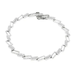 Diamond Bracelets 14K White Gold Ladies Diamond Bracelet 1.84