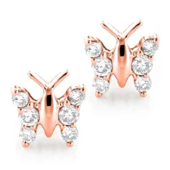 Ladies Diamond Butterfly Earrings Studs 1/2ct 14K White Gold -Outlet Radiant Bijou Store diamond butterfly earrings 048ct 14k p 44628 ro