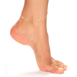 Diamond By The Yard Solid 14K Gold Anklet Bracelet With Diamonds By Luxurman 11 Diamond By The Yard Solid 14K Gold Anklet Bracelet With Diamonds By Luxurman -Outlet Radiant Bijou Store diamond by the yard solid 14k gold ankle bracelet with diamonds by luxurman bodye