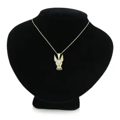 14K Yellow Gold Diamond Dog Pendant Chihuahua Pet -Outlet Radiant Bijou Store diamond chihuahua pendant in 14k dog jewelry for people 3