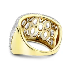 14K Yellow Gold Diamond Ring For Women 1ct -Outlet Radiant Bijou Store diamond fashion rings 14k gold diamond ring 130 p 38779 backye