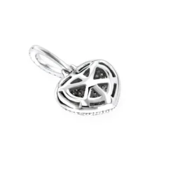 Diamond Heart Pendant 14K White Gold 0.3ct -Outlet Radiant Bijou Store diamond heart pendant 14k 031ct p 41375 backwh