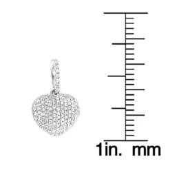 Diamond Heart Pendant 14K White Gold 0.3ct -Outlet Radiant Bijou Store diamond heart pendant 14k 031ct p 41375 rulerwh
