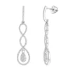 Diamond Infinity Earrings For Women 14K White Gold 0.5ct 1 Diamond Infinity Earrings For Women 14K White Gold 0.5ct -Outlet Radiant Bijou Store diamond infinity earrings 14k 060ct p 42078 wh