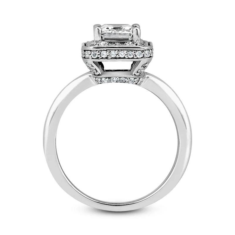 Diamond Platinum Engagement Ring 1.41ct 2.74mm 5 Diamond Platinum Engagement Ring 1.41ct 2.74mm - Image 3
