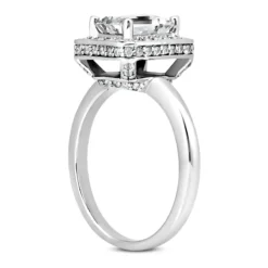 Diamond Platinum Engagement Ring 1.41ct 2.74mm 6 Diamond Platinum Engagement Ring 1.41ct 2.74mm -Outlet Radiant Bijou Store diamond platinum engagement ring 141ct p 34688 back white 20220426