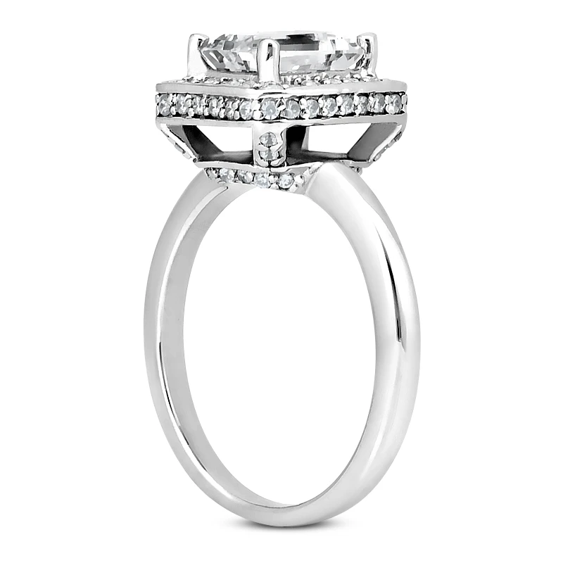 Diamond Platinum Engagement Ring 1.41ct 2.74mm 4 Diamond Platinum Engagement Ring 1.41ct 2.74mm - Image 2