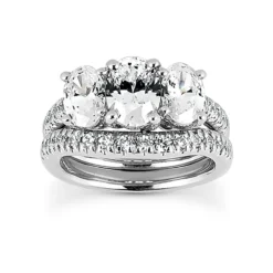 Diamond Platinum Engagement Ring Set 2.03ct