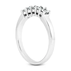 Thin Diamond Platinum Engagement Wedding Ring 0.70ct 2.70mm -Outlet Radiant Bijou Store diamond platinum engagement wedding ring 070ct p 30234 back white 20220420 20220426