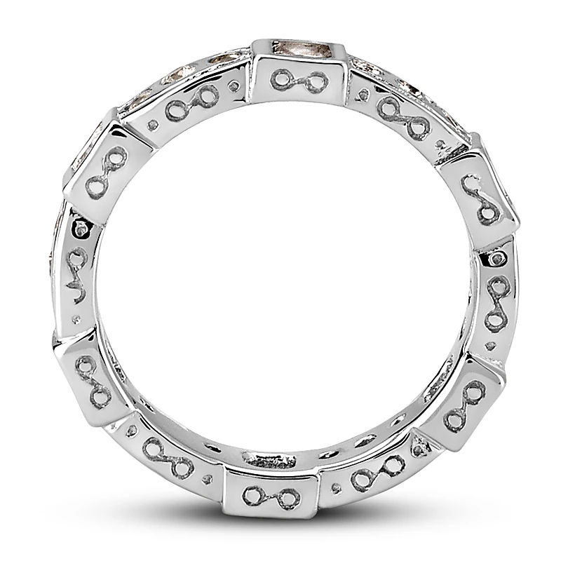 Diamond Platinum Eternity Band 0.81ct 5 Diamond Platinum Eternity Band 0.81ct - Image 3